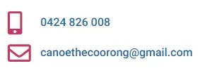 Canoe the Coorong contact phone mobile email